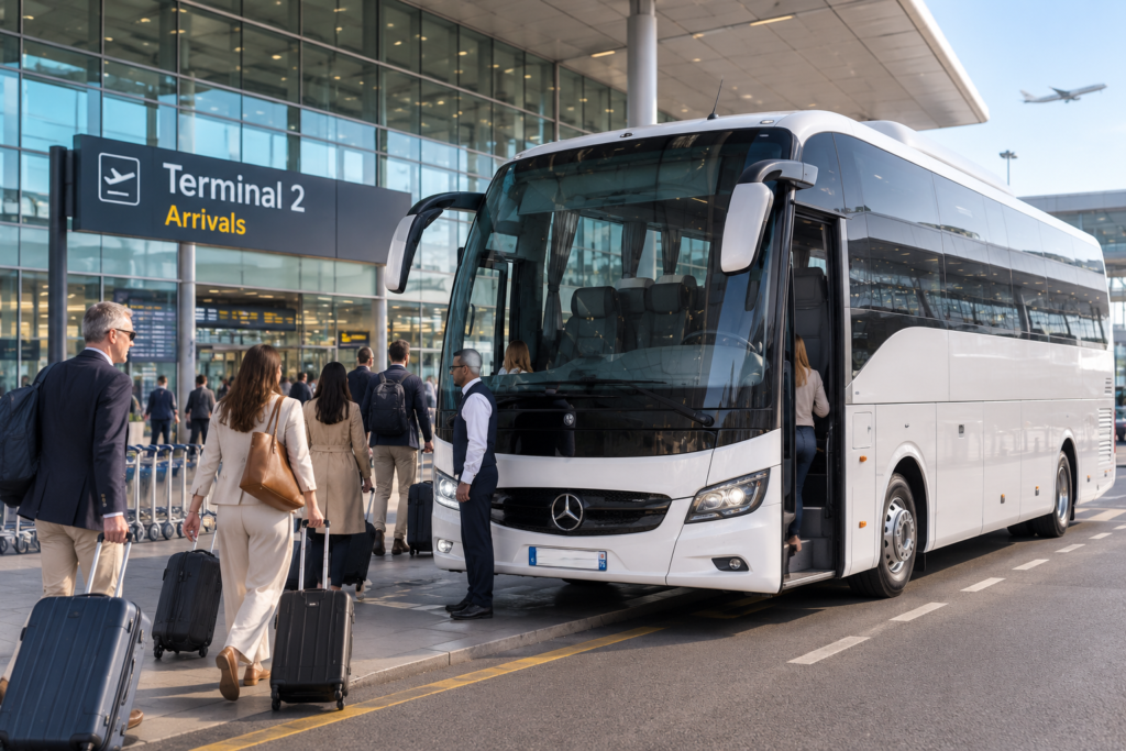 coach from Paris to Lyon traveling through the scenic Burgundy countryside