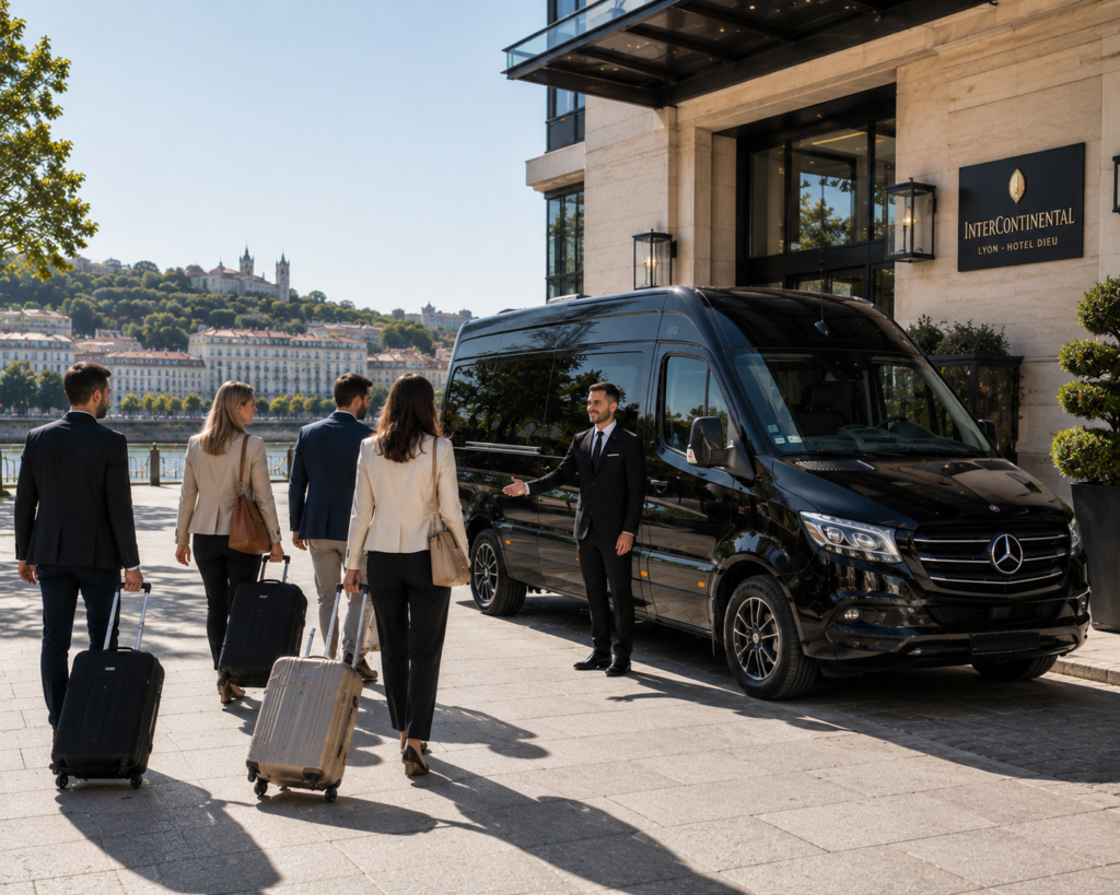 Private transfer from CDG Airport to Montmartre in a luxury Mercedes-Benz with professional chauffeur in Paris