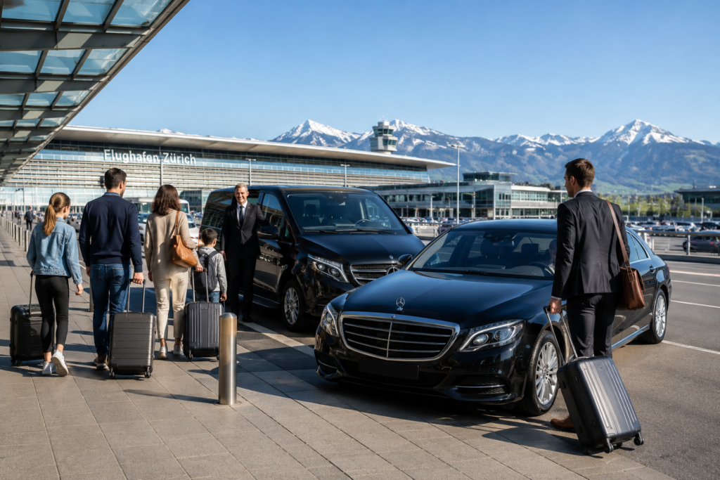 Luxury car service in Paris with professional chauffeur